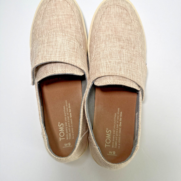 TOMS Altair SLIP ON Sneakers Women's Sz 9 Beige Closed Toe - Picture 5 of 6